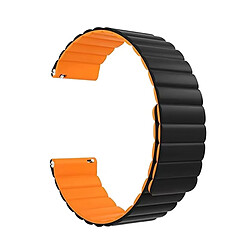 Bracelet MagneticWaveSilicon Phonecare Pour Garmin Vivomove HR - Noir/Orange 