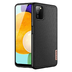 etui dux ducis fino recouvert de matiere nylon pour samsung galaxy a03s noir