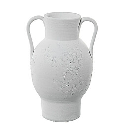 Vase Alexandra House Living Blanc Céramique 19 x 30 cm pas cher