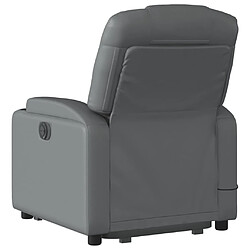 Acheter vidaXL Fauteuil inclinable de massage électrique gris similicuir