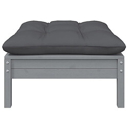 Avis VIDAXL Canapé jardin 2 places - Gris