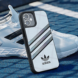 Avis Adidas Coque pour iPhone 12 Mini Bords Surélevés 3 Stripes Blanc