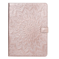 Etui en PU motif tournesol avec support or rose pour votre Samsung Galaxy Tab A7 10.4 (2020)/T505/T500