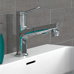 EISL Mitigeur de lavabo VARIABILE avec douchette extractible chrome