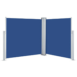 vidaXL Auvent latéral rétractable Bleu 117x600 cm