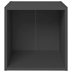 Avis Maison Chic Meuble TV scandinave - Banc TV pour salon Gris 37x35x37 cm Aggloméré -MN78999