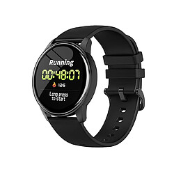 Universal Montre intelligente tactile Homme Tension artérielle Surveillance du rythme cardiaque Montre intelligente ronde Femme Horloge sportive imperméable IOS | Montre intelligente (W8 silicone noir)