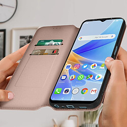 Avis Avizar Housse pour Oppo A17 Clapet Porte-carte Support Vidéo rose