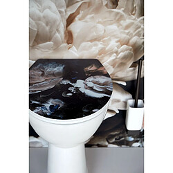 Acheter WENKO Abattant WC duroplast design Peony - Noir