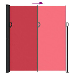 Acheter vidaXL Auvent latéral rétractable rouge 220x600 cm