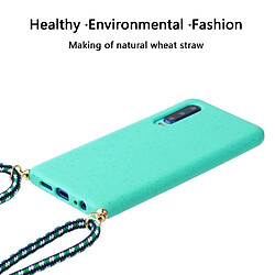 Coque en TPU la paille de blé avec dragonne bleu pour votre Huawei P30