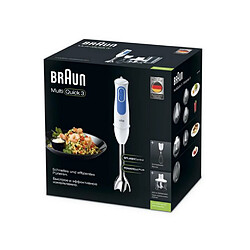 Mixeur plongeant multifonction 700w blanc/bleu - mq3035 sauce - BRAUN