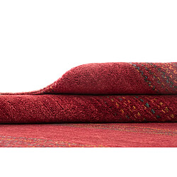 Vidal Tapis de laine 208x153 rouge Juma pas cher