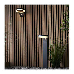 Avis Endon Borne de jardin Ebro Alliage d'aluminium,polycarbonate Noir, blanc texturé 1 ampoule 50cm