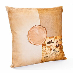 Paris Prix Coussin Déco Vintage Pretty 45x45cm Beige