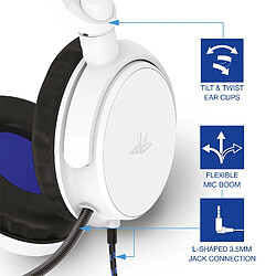 Avis Casque audio gaming stéréo Playstation 4Gamers PRO4-50s sous Licence Officielle pour PS4 et PS5 Blanc