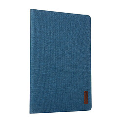 Etui en PU tissu avec support bleu pour votre Apple iPad 10.2 (2019)