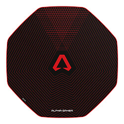 Tapis Alpha Gamer Octan Grid Noir/Rouge