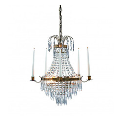 Markslojd Lustre en cristal KRAGEHOLM antique 3 ampoules