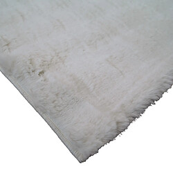 Avis Thedecofactory TISSAGE - Tapis à relief extra-doux blanc 160x230