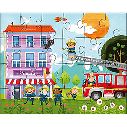 HABA 304186 - Puzzles Ma petite caserne de pompiers