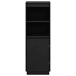 Avis vidaXL Buffet haut Noir 37x34x110 cm Bois massif de pin