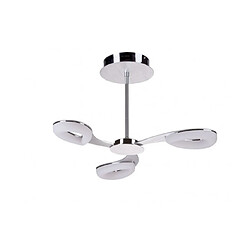 Avis Luminaire Center Suspension Juno Aluminium satiné 3 ampoules 27cm