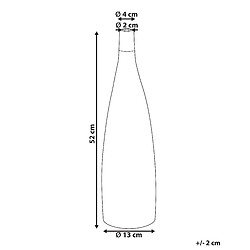 Avis Beliani Vase à fleurs BURGOS fait à la main Céramique 52 cm Marron