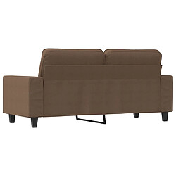 Maison Chic Canapé à 2 places,Sofa de Salon,Canapé droit Marron 140 cm Tissu -GKD674597 pas cher