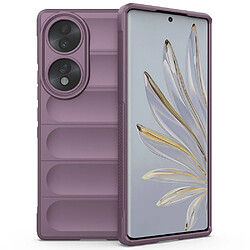 Htdmobiles Coque pour Huawei Honor 70 5G - housse etui silicone gel fine + film ecran - MAUVE