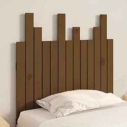 Avis Maison Chic Tête de lit scandinave pour lit adulte,Meuble de chambre murale Marron miel 82,5x3x80 cm Bois massif de pin -MN22604