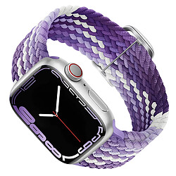 Avizar Bracelet pour Apple Watch 41mm / 40mm / 38 mm Nylon Tressé Respirant violet