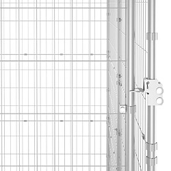 Acheter vidaXL Chenil extérieur pour chiens Acier galvanisé 110x220x180 cm