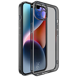 Coque en TPU IMAK transparent, anti-poussière, flexible pour votre iPhone 14 - transparent noir