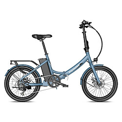 Vélo électrique FAFREES F20 Light - Moteur 250W Batterie 36V16.75Ah Assisted Autonomie 130KM Frein à Disque Mécanique - Gris Bleu