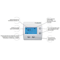 Avis thermostat d'ambiance - digital atlantic domocable - 109519