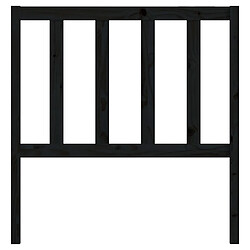 Acheter Maison Chic Tête de lit scandinave pour lit adulte,Meuble de chambre Noir 106x4x100 cm Bois massif de pin -MN88466