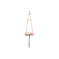 Heart Of The Home Etagère suspendue ethnique Macramé - H. 100 cm - Marron