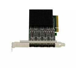 Kalea-Informatique Carte Controleur PCIe Reseau LAN 10G SFP+ 4 Ports - CHIPSET Intel JL82599ES - 10GbE Ethernet Network Adapter