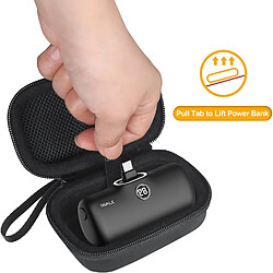 Avis SANAG Travel Suitcase 4500Mah 3350Mah Ultra Compact Powerbank Pour Iwalk Petit Chargeur Portable Batterie Mignonne Compatible Avec Iphone 13/13 Pro Poche Maillée Pour Câble De Charge Noir