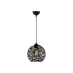 Vente-Unique Suspension filaire en métal à hauteur réglable - D. 25 x H. 39 /119 cm - Noir - CELINDRA