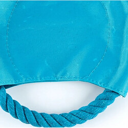 Acheter Universal Frisbee pour animaux de compagnie, corde en coton, fer tissé, morsure de chien, corde d'entraînement, raquette (bleu).