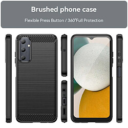 Htdmobiles Coque pour Samsung Galaxy A05s - housse etui silicone gel carbone + verre trempe - NOIR