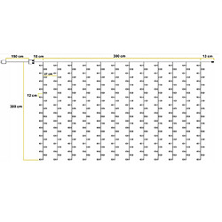 Avis LTC LAMEX ML40C Rideaux à LED Illumination 8 modes d'éclairage 300 / 240 LED 2 x 3m / 3 x 3m Télécommande