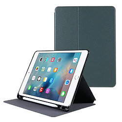 Etui en PU X-LEVEL texture litchi, fonction d'éveil/veille automatique avec porte-stylo vert foncé pour votre iPad 9.7-pouces(2017)/(2018)/Air (2013)/Air 2/Pro 9.7 pouces (2016)