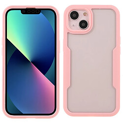 Coque en TPU + acrylique détachable 2-en-1 rose pour votre iPhone 13 mini 5.4 pouces