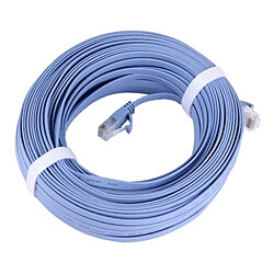 Wewoo Câble LAN réseau Ethernet plat bleu CAT6 ultra-plat, longueur: 30 m