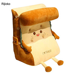 Universal Mignon pain toast taille triangulaire peluche mignon poupée peluche douce sieste pyjama canapé matelas cadeau d'anniversaire créatif | Oreiller de luxe (jaune lait)