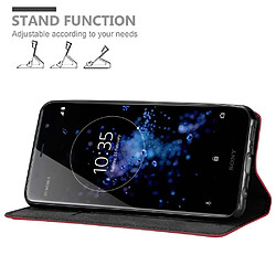 Cadorabo Coque Sony Xperia XZ2 PREMIUM Etui en Rouge pas cher