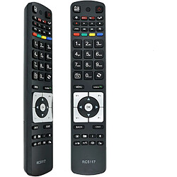 SANAG Nouveau Remplacement Tv Telecommande Rc5118 Rc5117 Rc5111 Commande À Distance Pour Hitachi Telefunken Tv-Inutile De Configurer Telecommande De Remplacement